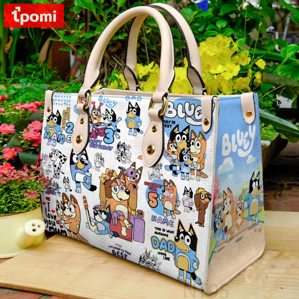 Bluey leather handbag gift for women 4113 Women Leather Hand Bag