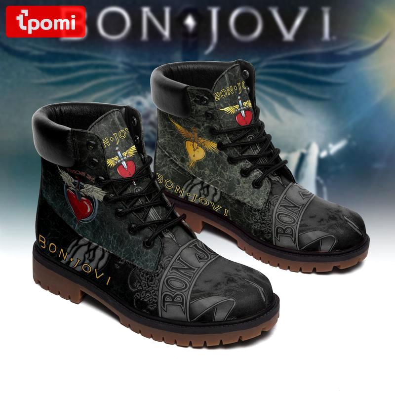 Bon jovi rock band form timboots hot 2023 best gift for fans Timboots Shoes