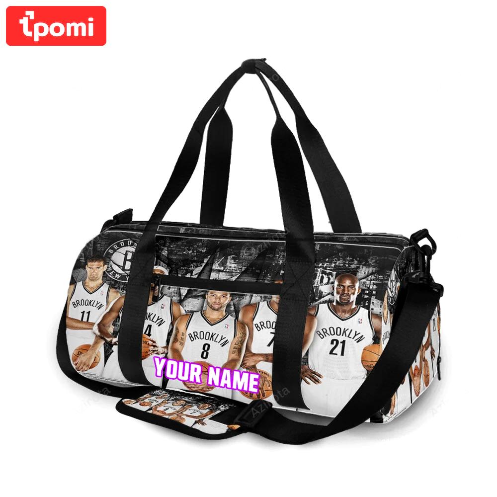Brooklyn nets all players5 personalized name travel bag gym bag 62 Travel Bag