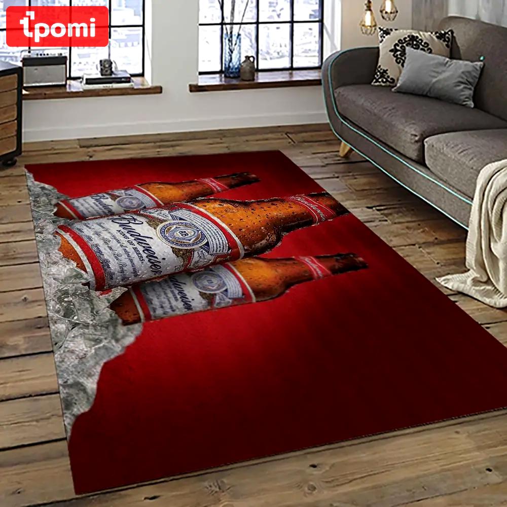 Budweiser american style beer retangle carpet area rug home decor gift best present for friends bw27 Rectangle Rug