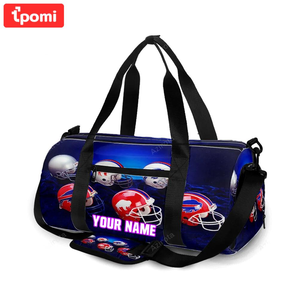 Buffalo bills helmets personalized name travel bag gym bag 1161 Travel Bag