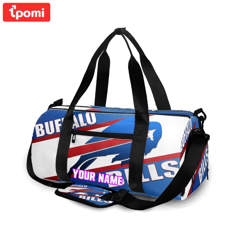 Buffalo bills logo v10 personalized name travel bag gym bag 970 Travel Bag