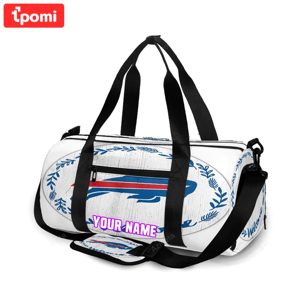 Buffalo bills logo v11 personalized name travel bag gym bag 1532 Travel Bag