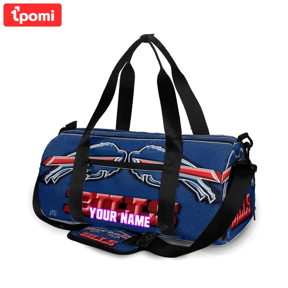 Buffalo bills logo v131 personalized name travel bag gym bag 2088 Travel Bag