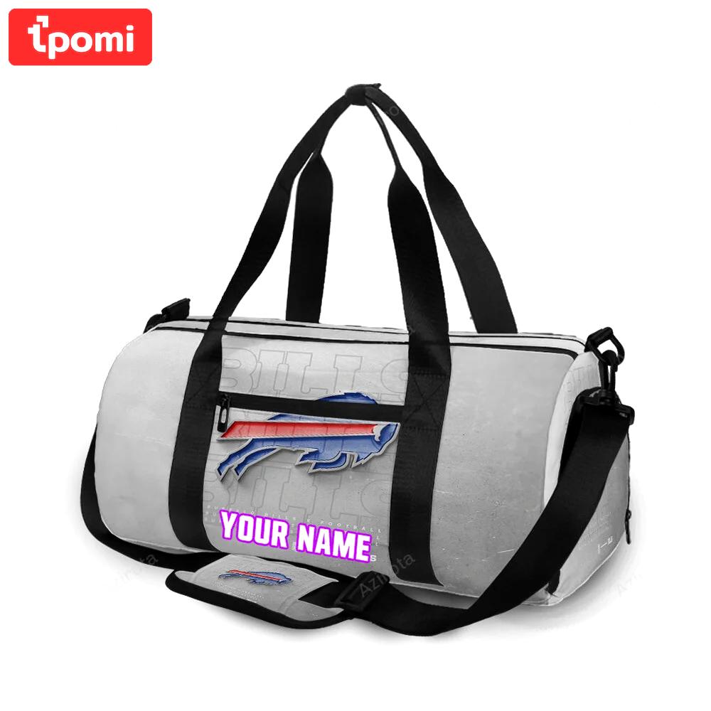 Buffalo bills logo v14 personalized name travel bag gym bag 1145 Travel Bag