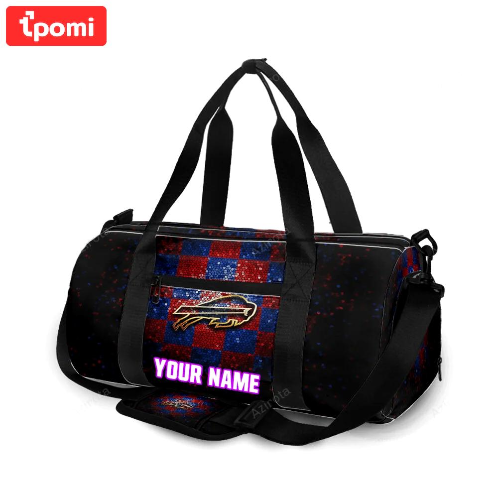 Buffalo bills logo v2 personalized name travel bag gym bag 121 Travel Bag