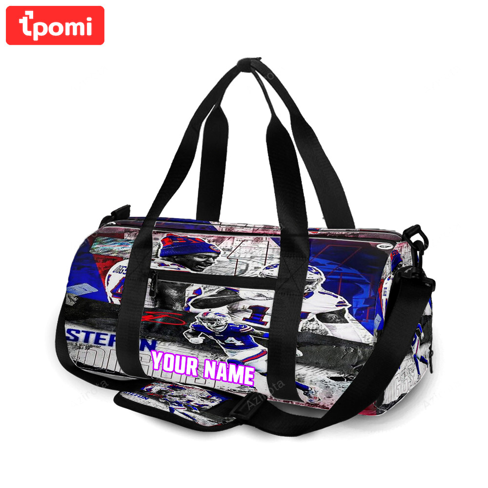 Buffalo bills stefon diggs v4 personalized name travel bag gym bag 1006 Travel Bag