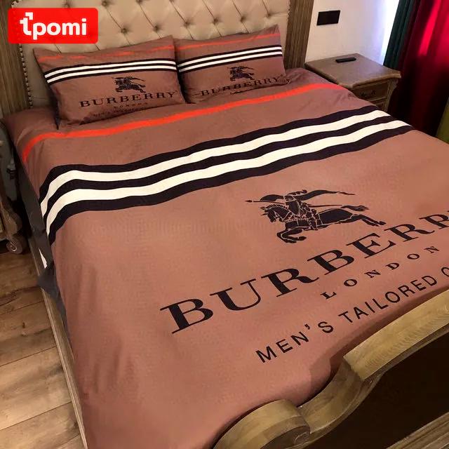 Burberry logo type 504 Bedding Sets bedspread blankets home decor luxury ideas bed linen hyperbeast Bedroom bedclothes duvet sheets premium fashion brand covers