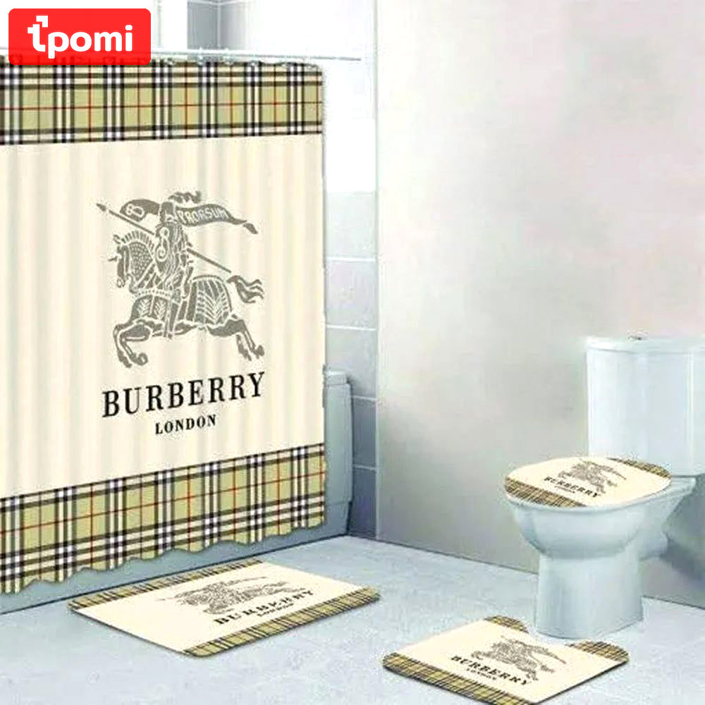 Burberry london luxury fashion brand bath mat hypebeast bathroom sets home decor Bathroom Set