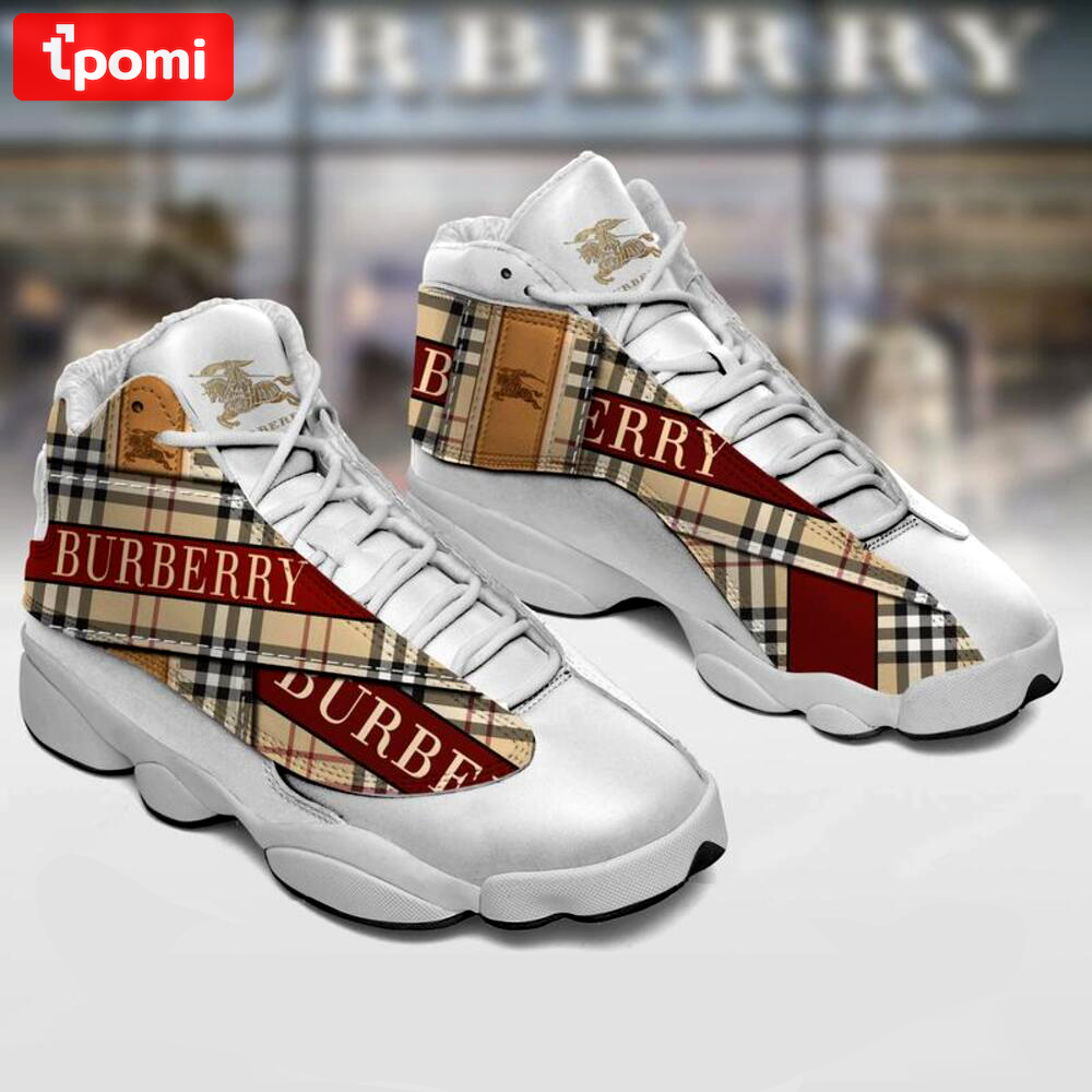 Burberry luxury burberrys Air Jordan 13 Shoes For Fans Sneakers Gifts For Men Women Full Size