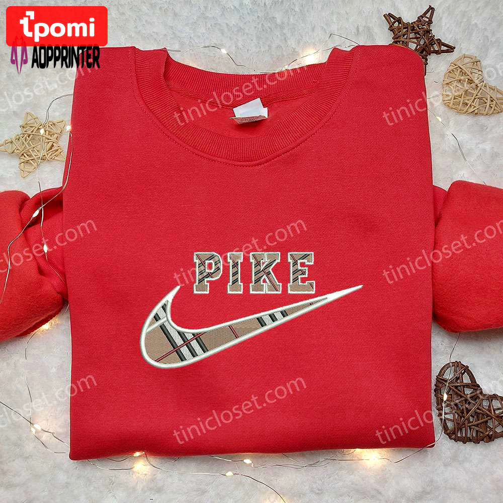 Burberry pike x nike embroidered sweatshirt: brand & nike inspired shirt Embroidered Shirt