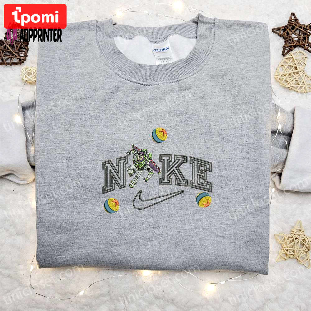 Buzz lightyear x nike cartoon embroidered hoodie & shirt: best birthday gift ideas Embroidered Shirt