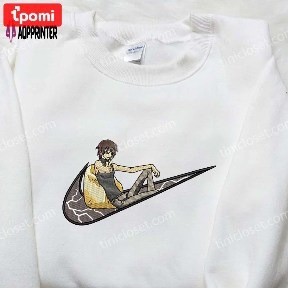 Canaan alphard x nike embroidered shirt – anime inspired nike embroidered shirt Embroidered Shirt