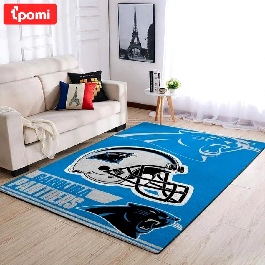 Carolina panthers area rug living room rug home decor nfl carpet rug 20030316 Rectangle Rug
