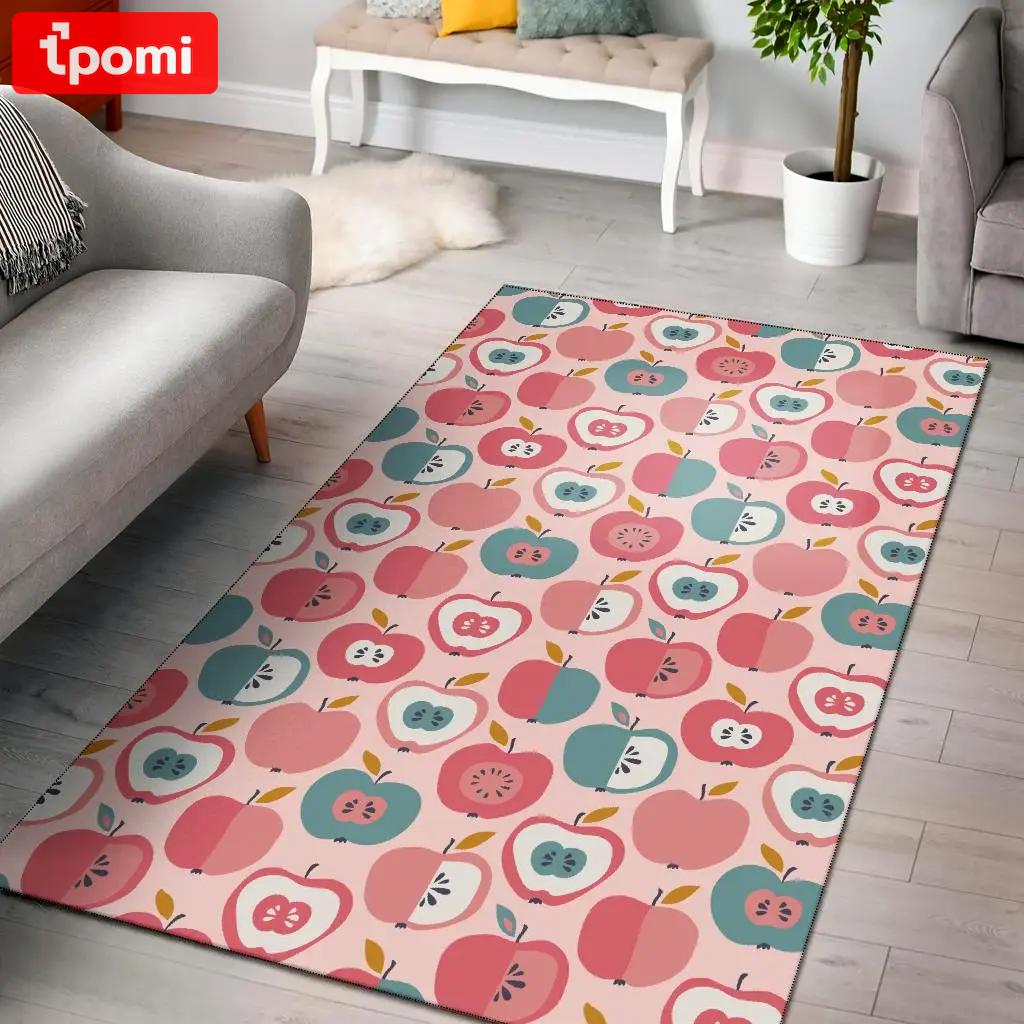 Carpet patterned with apples area rug living room rug home decor 1910196 Rectangle Rug