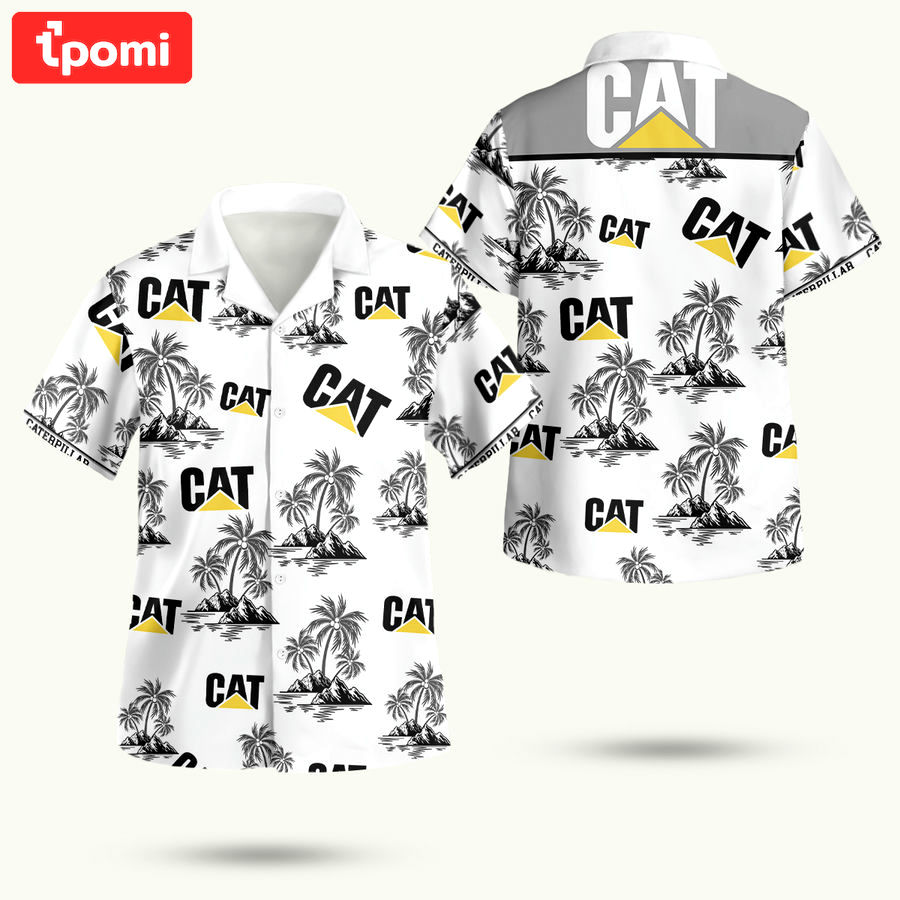 Caterpillar cat logo hawaiian shirt Hawaii Shirt Shorts & Flip Flops