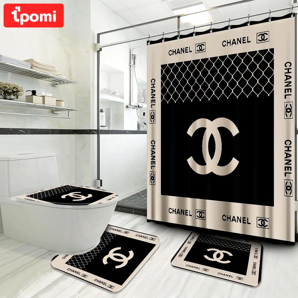 Chanel bathroom set home decor luxury fashion brand hypebeast bath mat Bathroom Set