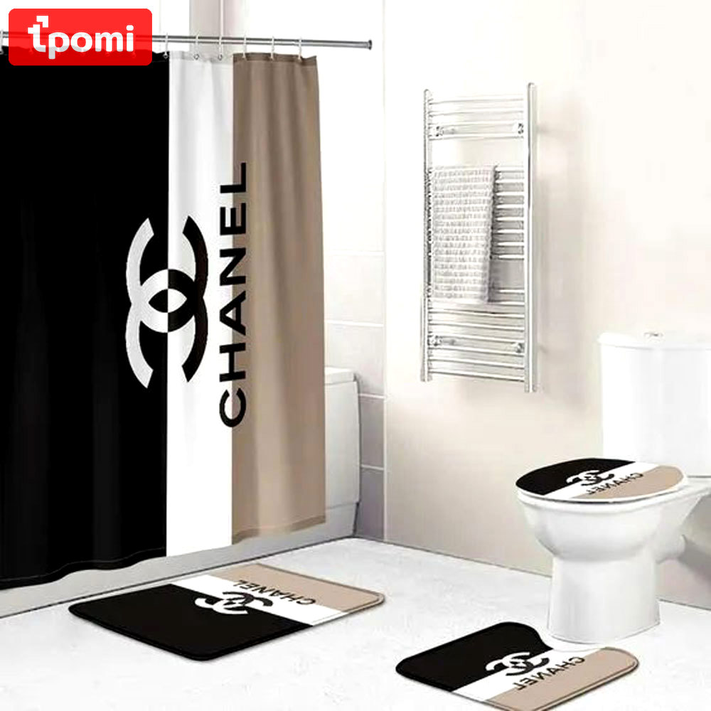 Chanel home decor bath mat luxury fashion brand hypebeast bathroom sets Bathroom Set