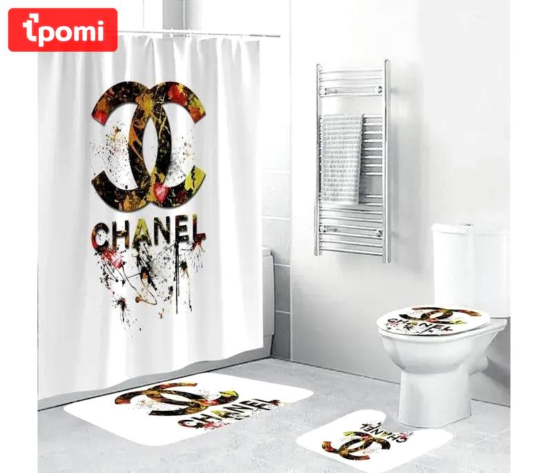 Chanel home decor luxury fashion brand bath mat bathroom sets hypebeast Bathroom Set