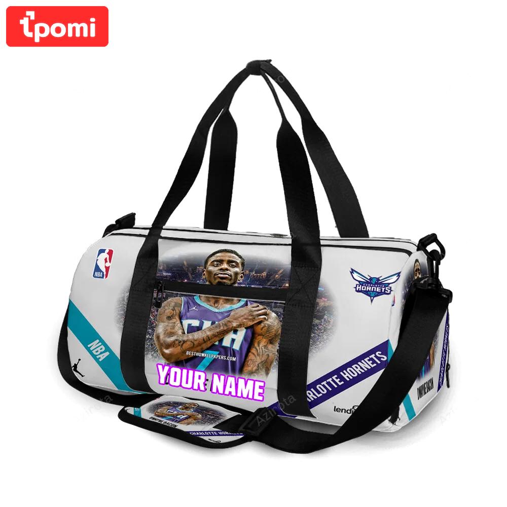 Charlotte hornets dwayne bacon1 personalized name travel bag gym bag 454 Travel Bag