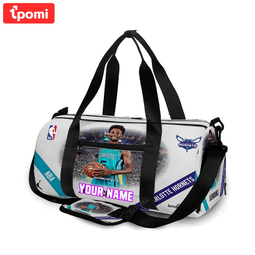 Charlotte hornets jalen mcdaniels1 personalized name travel bag gym bag 423 Travel Bag