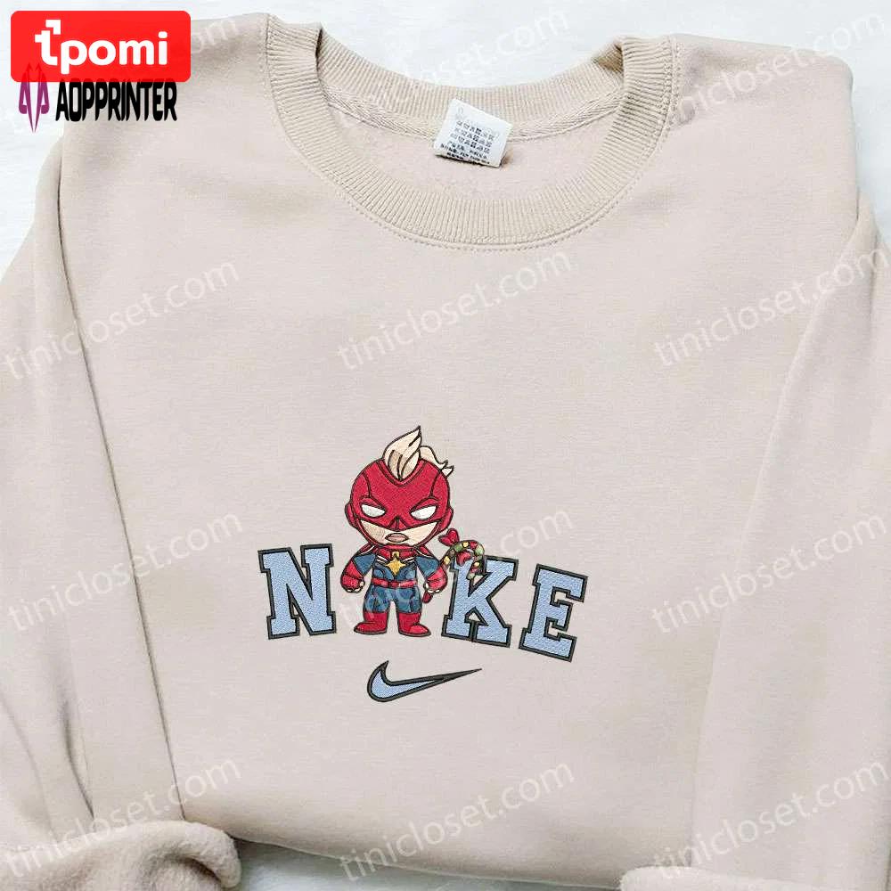 Chibi baseball classic cap men hattain america x nike christmas embroidered sweatshirt – best gift idea for the holidays! Embroidered Shirt