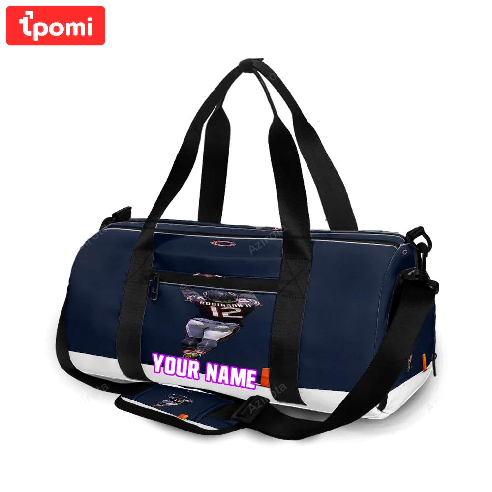 Chicago bears allen robinson1 personalized name travel bag gym bag 1411 Travel Bag