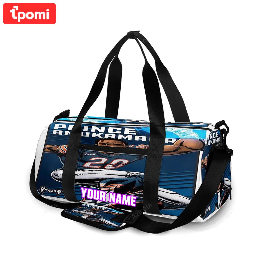 Chicago bears prince amukamara1 personalized name travel bag gym bag 1873 Travel Bag