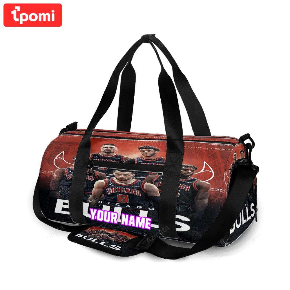 Chicago bulls players v11 personalized name travel bag gym bag 1555 Travel Bag