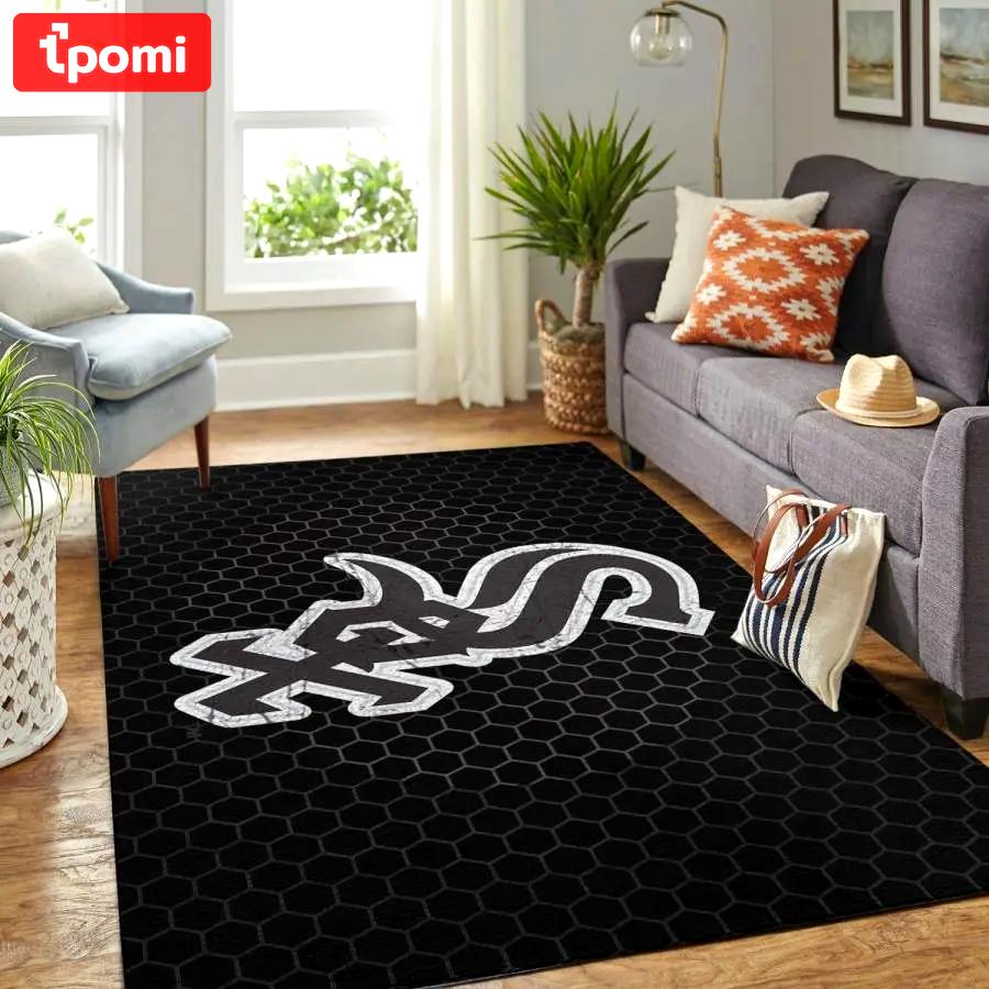 Chicago jersey area rug living room rug home decor manga anime home decor Rectangle Rug
