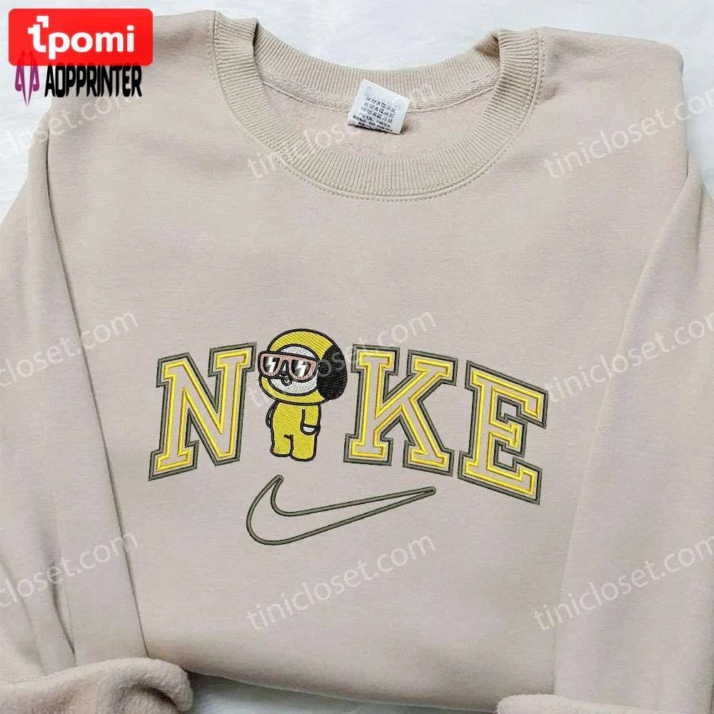 Chimmy x nike embroidered shirt: cartoon & custom design for unique style Embroidered Shirt
