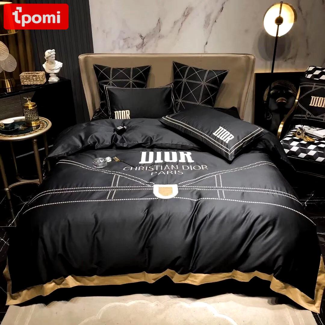 Christian dior logo type 1744 Bedding Sets blankets hyperbeast Bedroom covers luxury ideas bedspread bedclothes duvet sheets home decor premium fashion brand bed linen