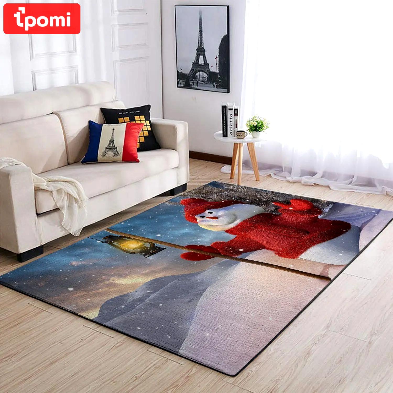 Christmas cute snowman area rug 1910037 ofd area rug living room carpet rug regtangle carpet floor decor home decor Rectangle Rug
