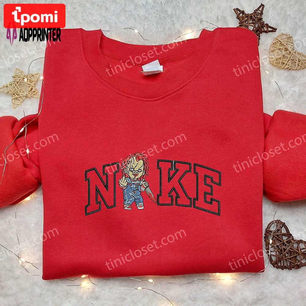 Chucky fuck x nike embroidered shirt – child s play custom tee Embroidered Shirt