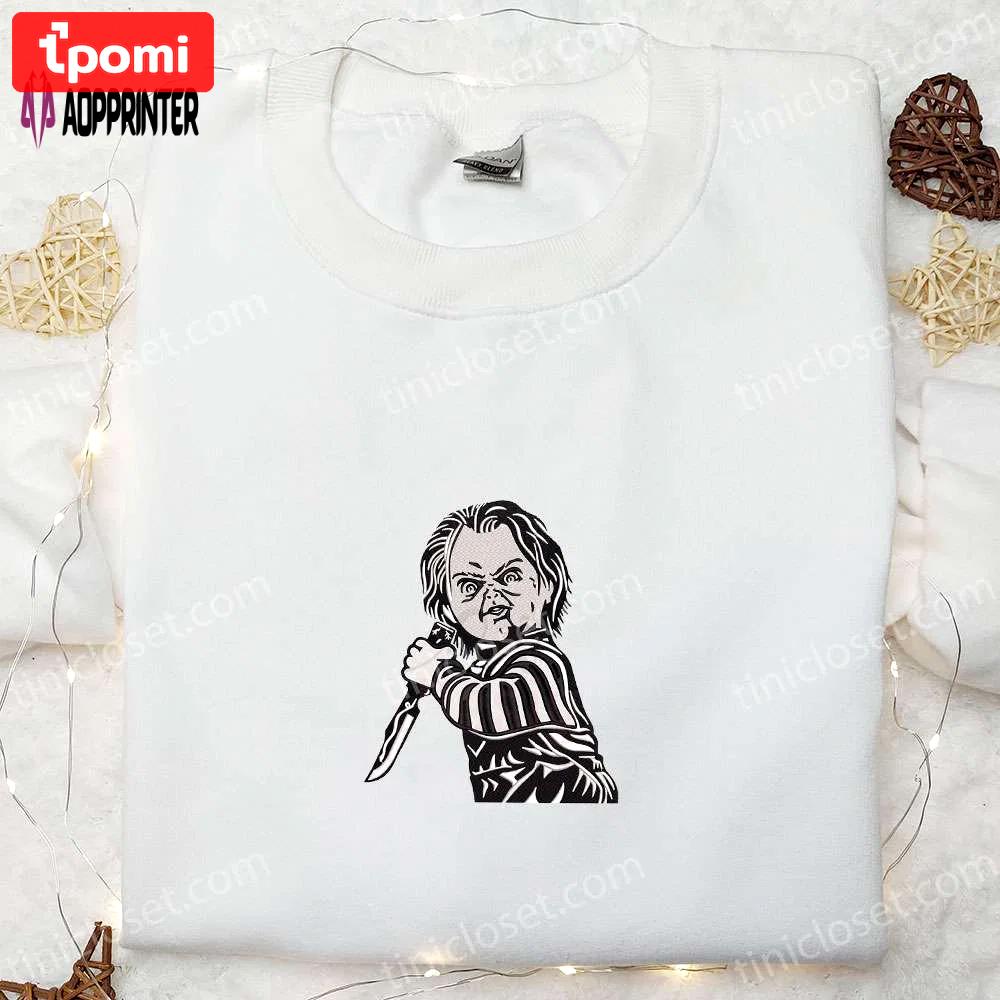 Chucky horror & spooky movie characters embroidered shirts Embroidered Shirt