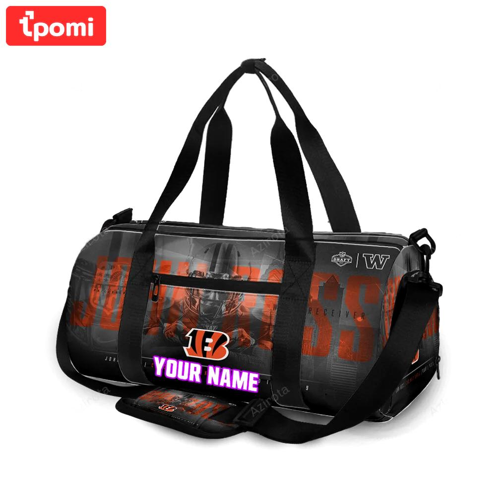 Cincinnati bengals john ros personalized name travel bag gym bag 2015 Travel Bag