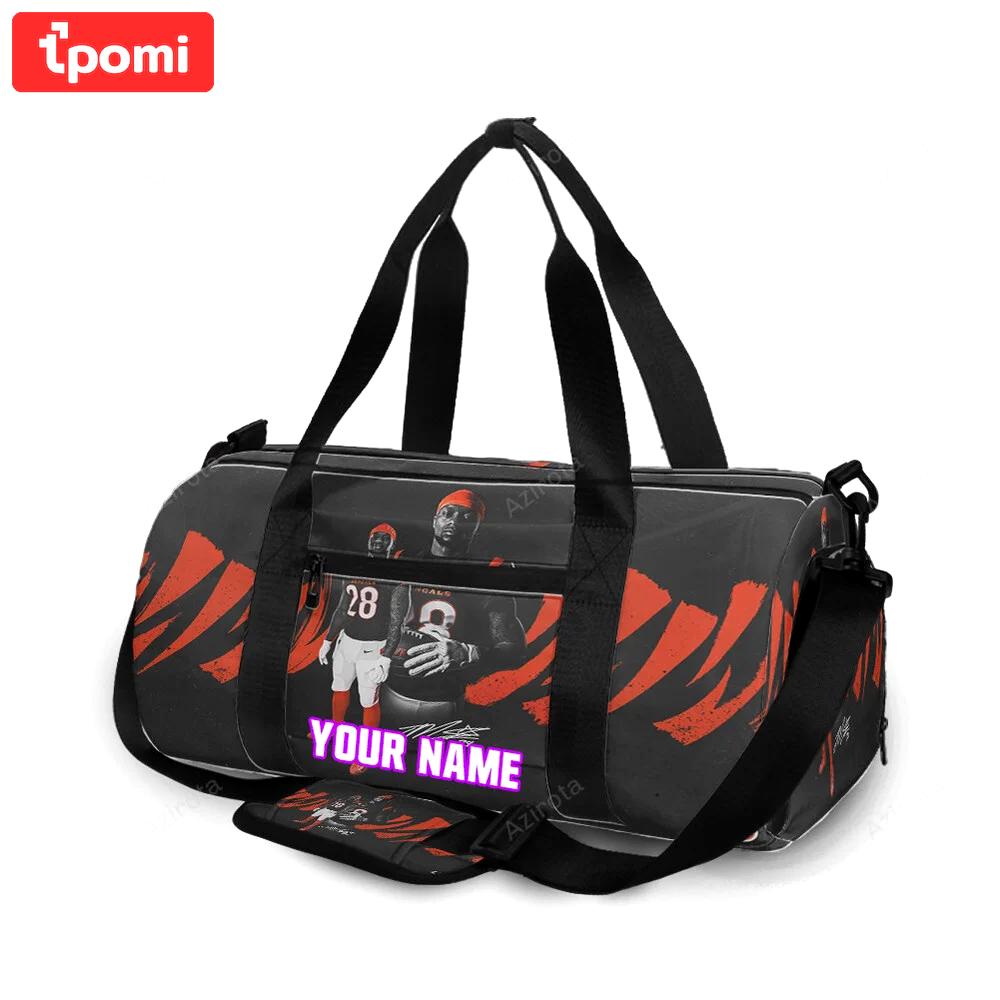 Cincinnati bengals player no28 personalized name travel bag gym bag 926 Travel Bag