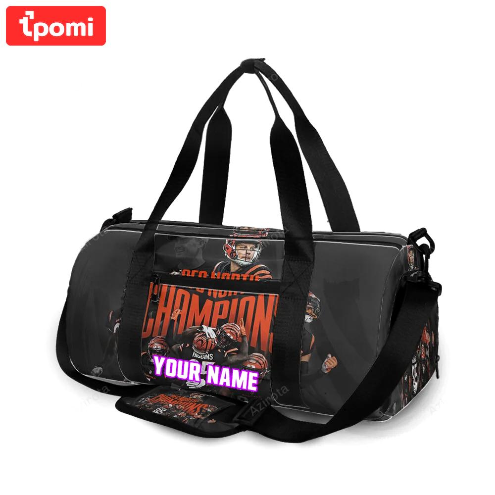Cincinnati bengals team v7 personalized name travel bag gym bag 1408 Travel Bag