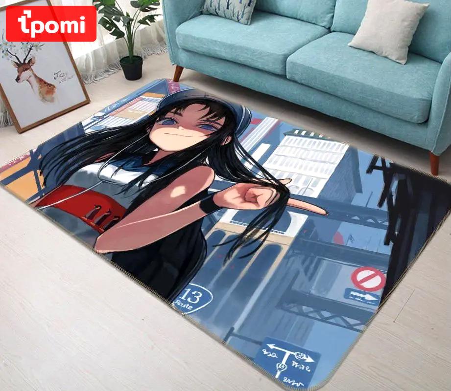 Cinderella girls anime 3 area rug living room and bed room rug rug regtangle carpet floor decor home decor Rectangle Rug