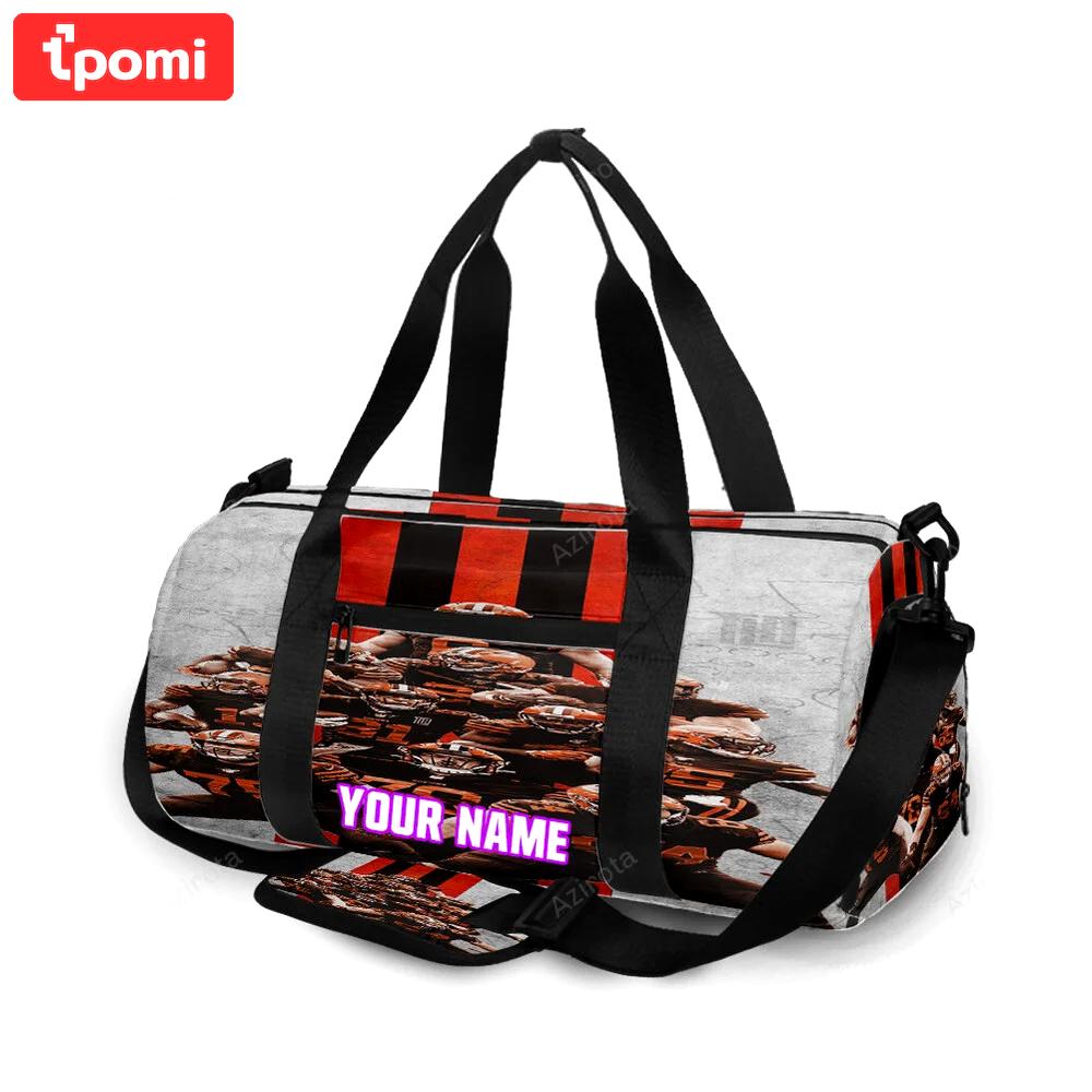 Cleveland browns players personalized name travel bag gym bag 797 Travel Bag