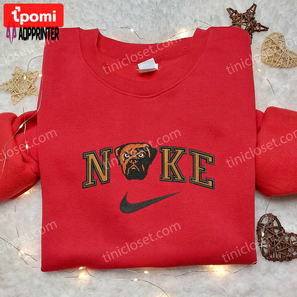 Cleveland browns x nike embroidered shirt – nfl sport & custom nike apparel Embroidered Shirt