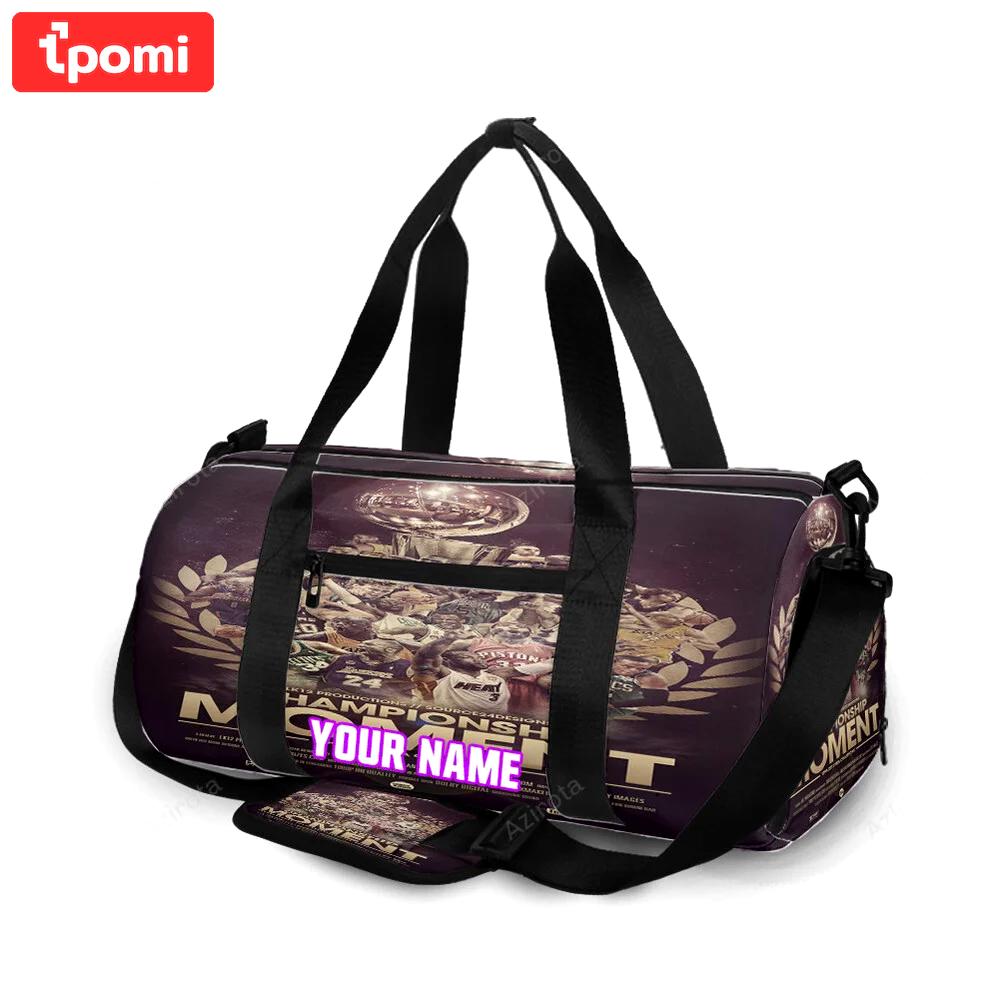 Cleveland cavaliers champions moment personalized name travel bag gym bag 688 Travel Bag