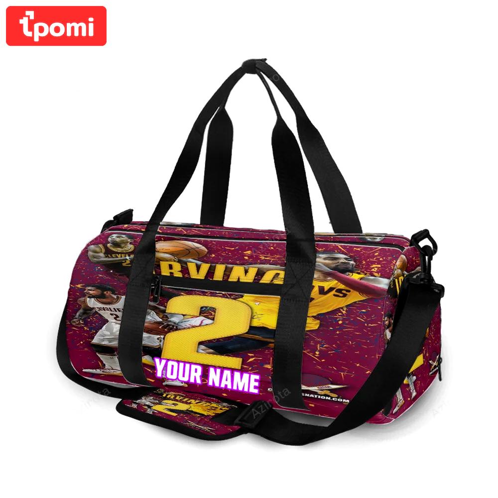 Cleveland cavaliers kyrie irving 2 personalized name travel bag gym bag 709 Travel Bag