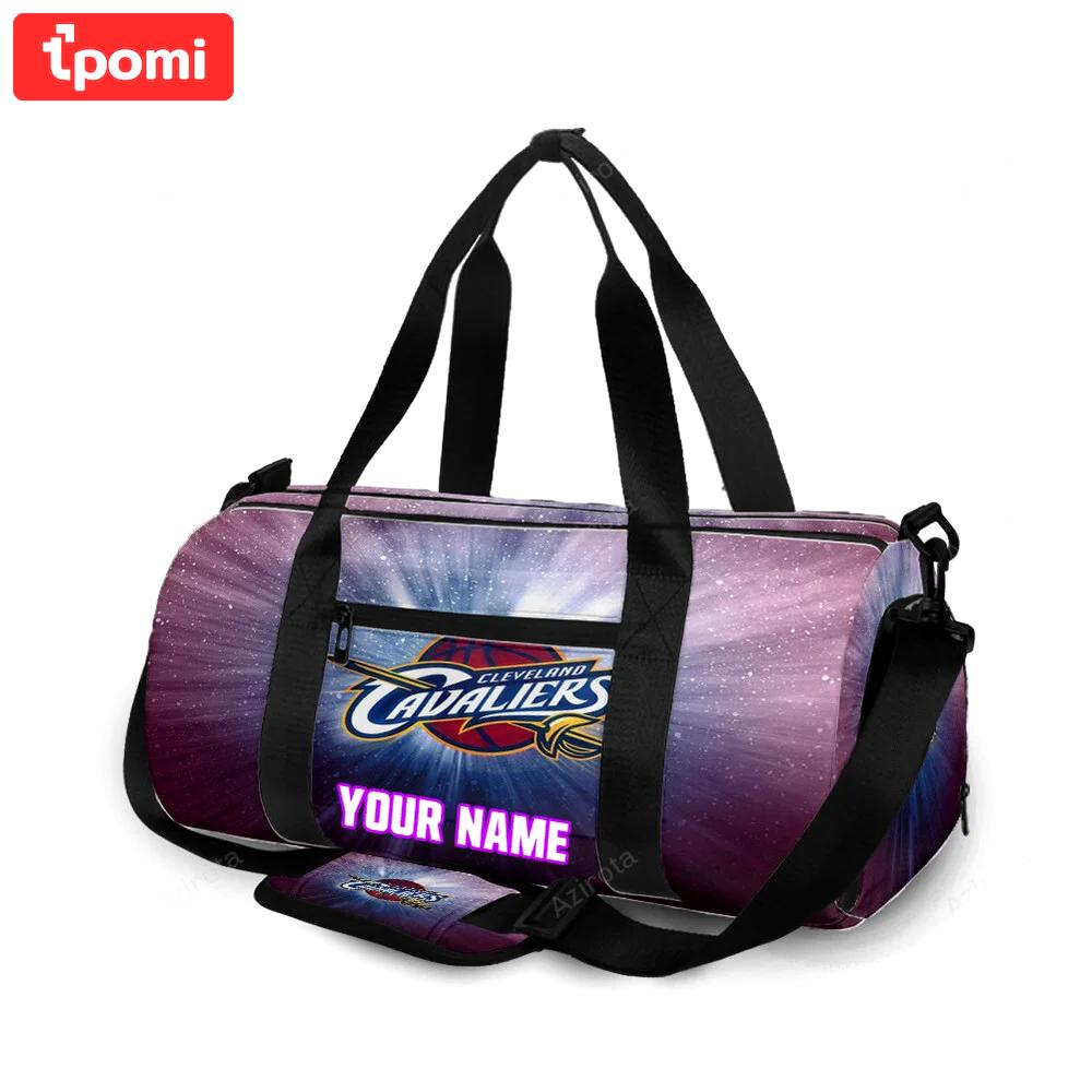 Cleveland cavaliers logo7 personalized name travel bag gym bag 394 Travel Bag