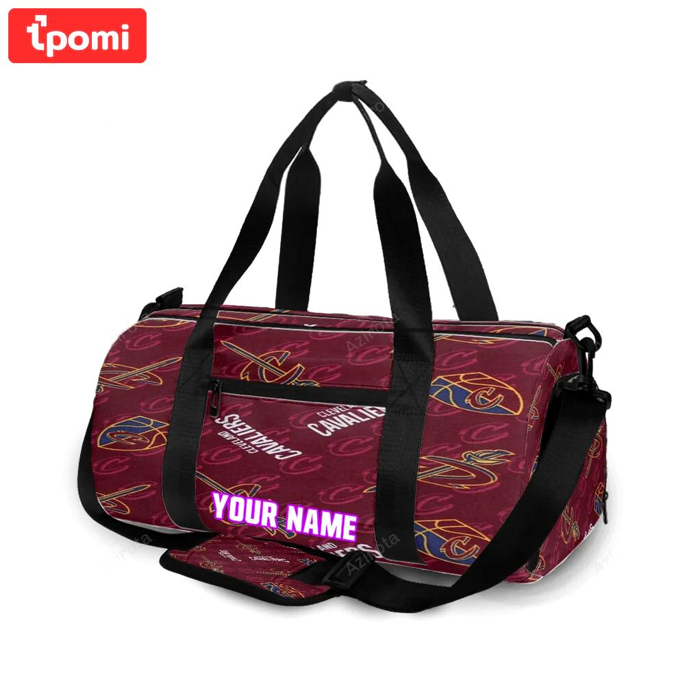 Cleveland cavaliers logo8 personalized name travel bag gym bag 939 Travel Bag