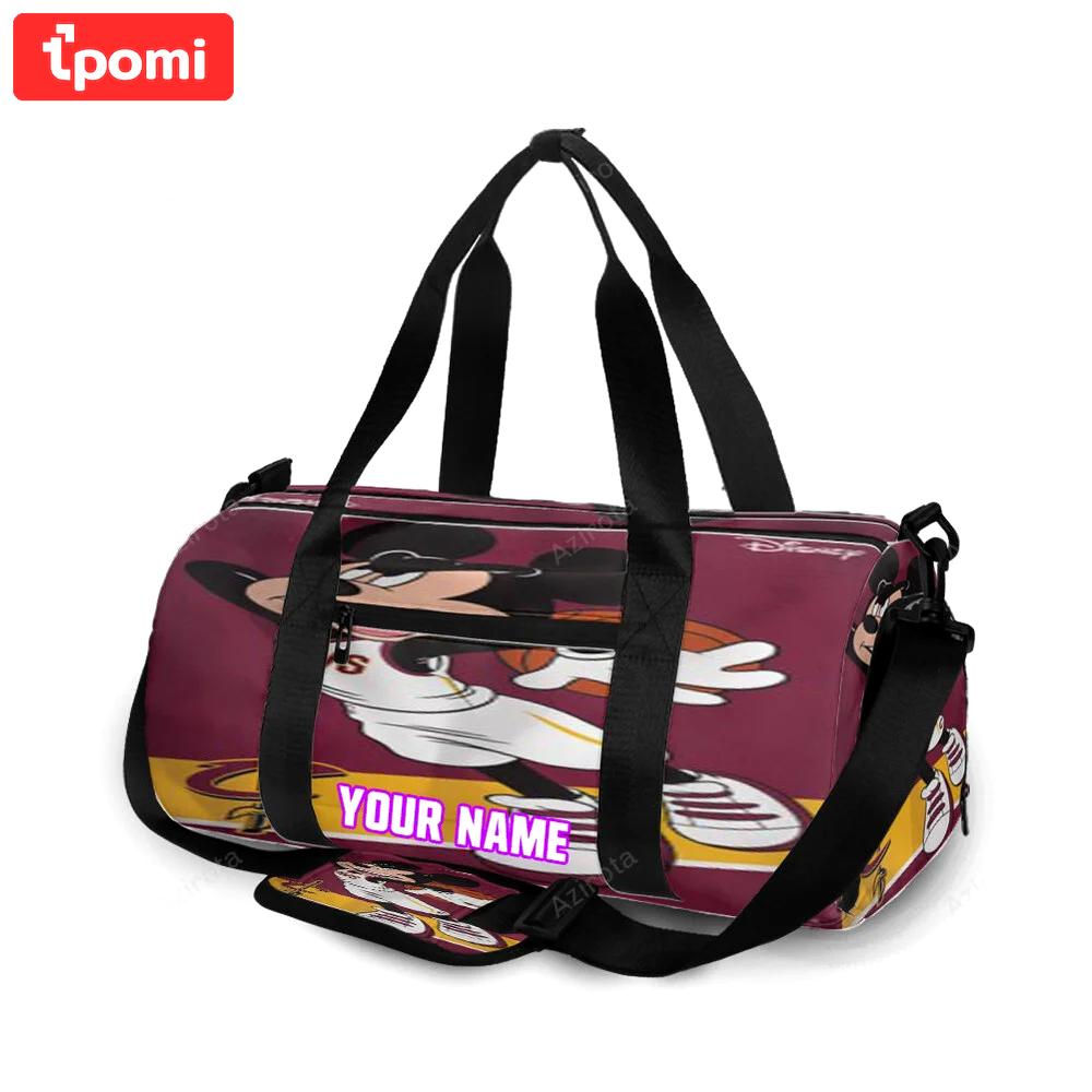 Cleveland cavaliers mickey disney4 personalized name travel bag gym bag 417 Travel Bag