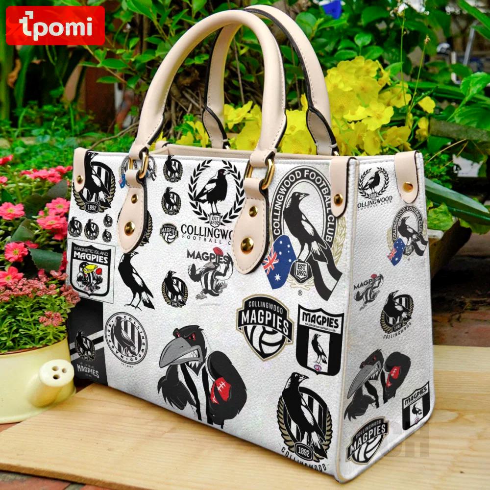 Collingwood magpies leather bag for women gift 848 Women Leather Hand Bag