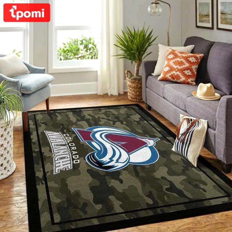 Colorado avalanche rugs nhl living room carpet 20030470 rug regtangle carpet Rectangle Rug