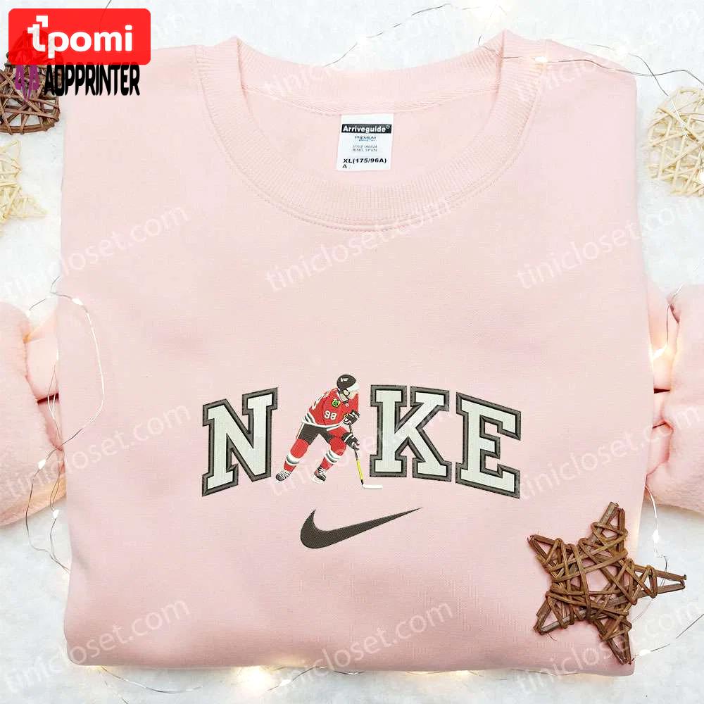 Connor bedard x nike embroidered shirt & nhl sports hoodie: best fandom gift ideas Embroidered Shirt