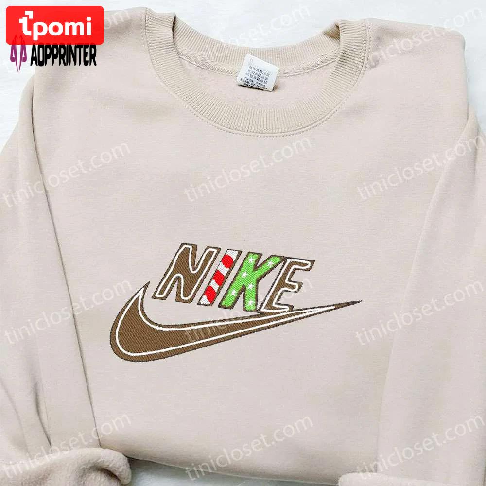 Cookie christmas x nike embroidered tshirt: best holiday gift ideas Embroidered Shirt